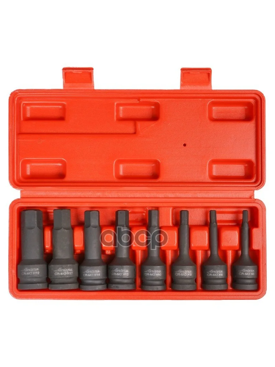 Набор Головок Ударных 12 6-Гранных (8 Предм. 5-19Мм) Airline Пласт.кейс (Atas049) AIRLINE арт. ATAS049  в Керчи Республика Крым