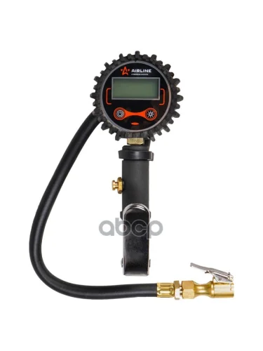 Пистолет Для Подкачки Шин С Манометром 14 Атм Обрезиненный, Клапан Сброса Airline (Atbu008) AIRLINE арт. ATBU008