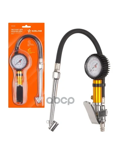 Пистолет Для Подкачки Шин С Манометром 15 Атм Для Грузовых Авто Airline (Atbu045) AIRLINE арт. ATBU045