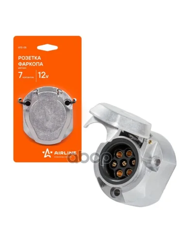 Розетка Фаркопа (Адаптер) Airline (7 Конт.) Металл (Ate-05) AIRLINE арт. ATE-05