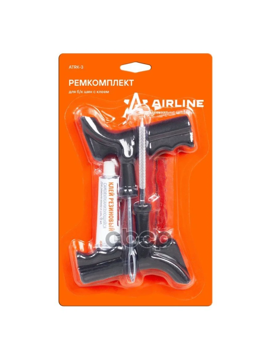 Ремкомплект Для Ремонта БК Шин Airline Пистолетные Ручки (Atrk-3) AIRLINE арт. ATRK-3  в Керчи Республика Крым