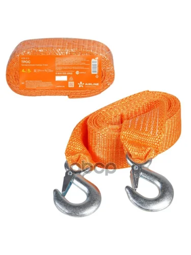 Трос Буксировочный Лента  5 Т, 4 М, БКрюков Airline В Сумке (Atr-S-5) AIRLINE арт. ATR-S-5