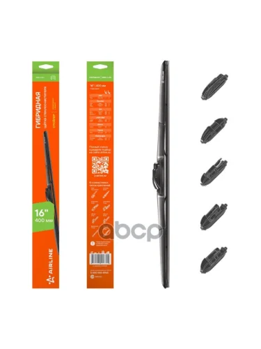 Щетка Стеклоочистителя 410 Мм16 Гибридная Airline (1 Шт.) (Awb-H-410) AIRLINE арт. AWB-H-410