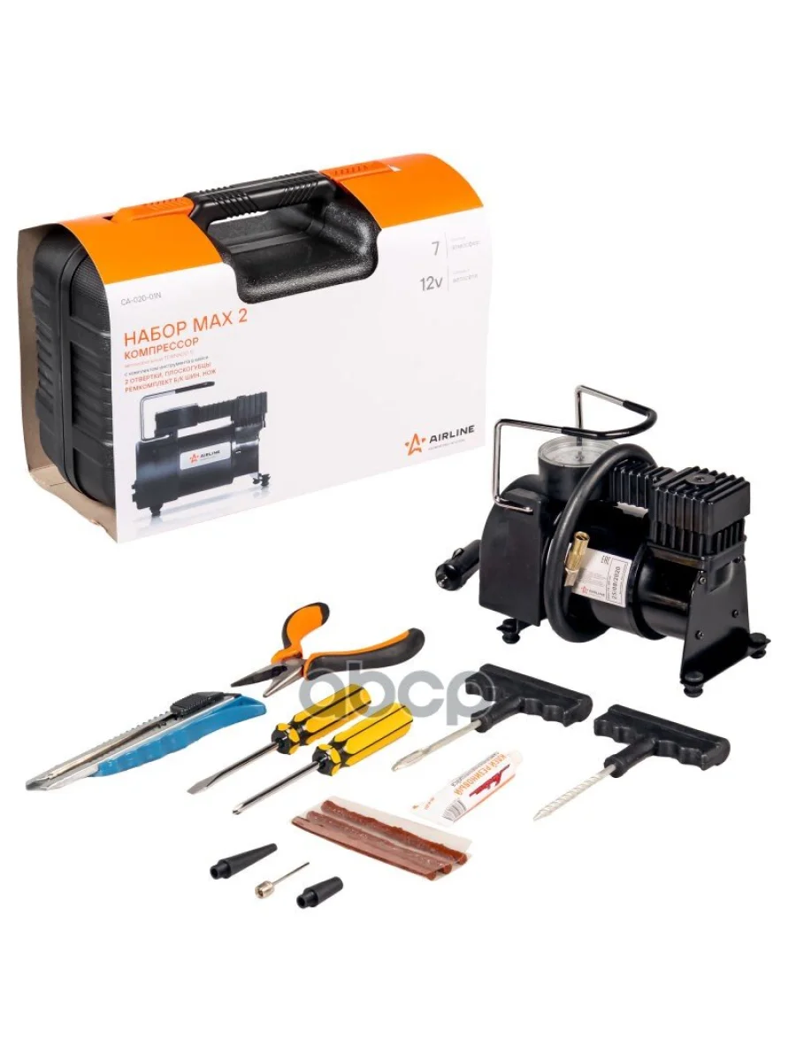 Компрессор Автомобильный 30 ЛМин.  7 Атм, 12V Tornado S С Кмпл Инстр-Та Airline (Ca-020-01N) AIRLINE арт. CA-020-01N  в Керчи Республика Крым