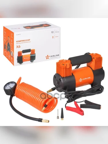 Компрессор Автомобильный 70 ЛМин. 10 Атм, 12V X6 Airline (Ca-070-17S) AIRLINE арт. CA-070-17S