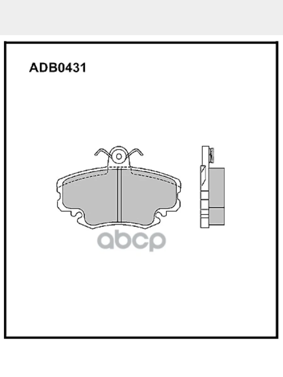 Колодка Тормозная Передняя Ваз Largus, Vesta, (8V), Renault Logan Ii (2012 И 2013), Duster Без Abs У ALLIED NIPPON арт. ADB04...  в Керчи Республика Крым
