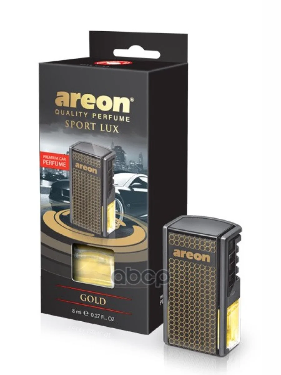 Ароматизатор На Дефлектор Areon Car Box Black Style Золото AREON арт. 704-022-MBLG  в Самаре Самарской области