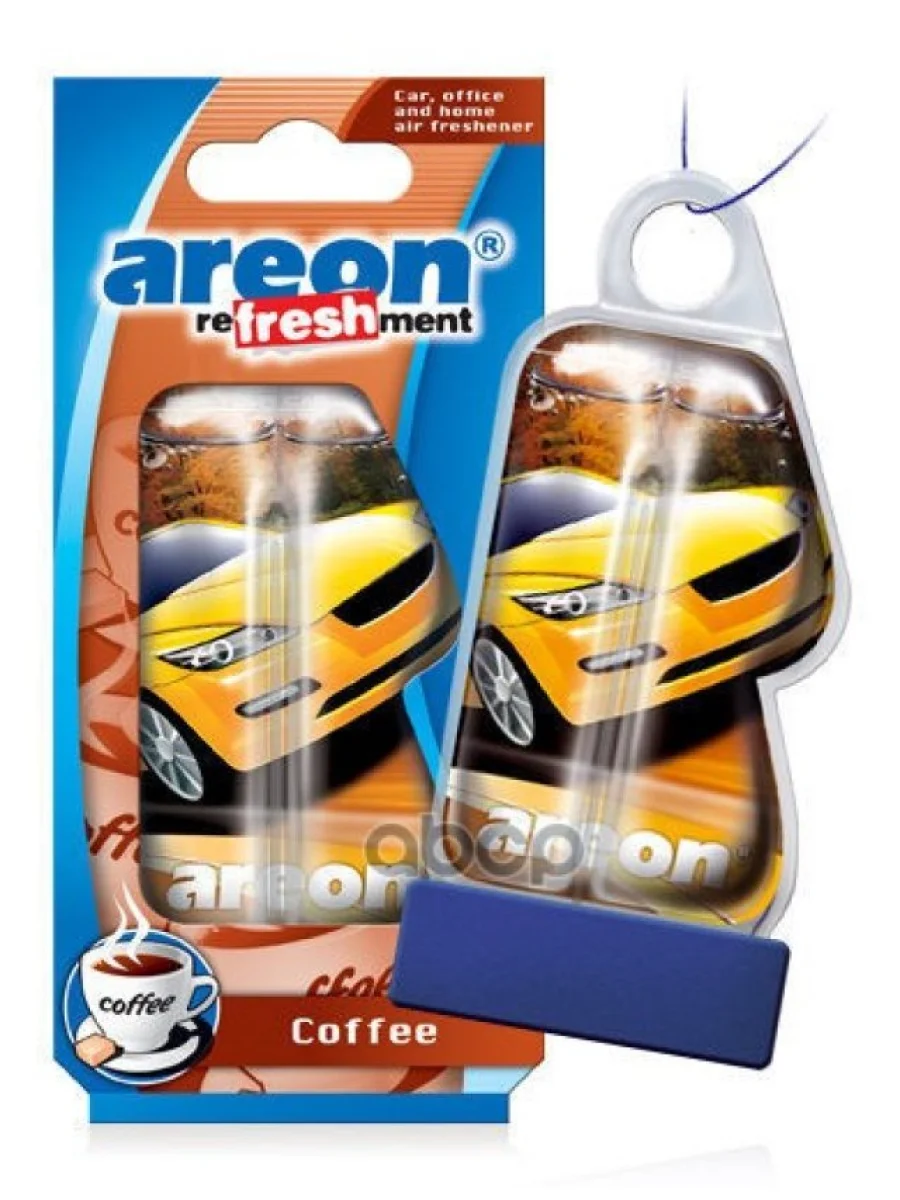 Ароматизатор Подвесной Гелевый Areon Refreshment Liquid 8Мл Кофе AREON арт. 704-025-913  в Перми Пермском крае