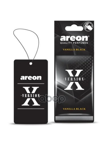 Ароматизатор Подвесной Картон Areon X-Version Ванила Блэк AREON арт. 704-AXV-019