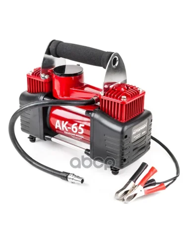 Компрессор Автомобильный 65 ЛМин. 10 Атм  Двухпоршневой Автопрофи Ak-65 AUTOPROFI арт. AK-65