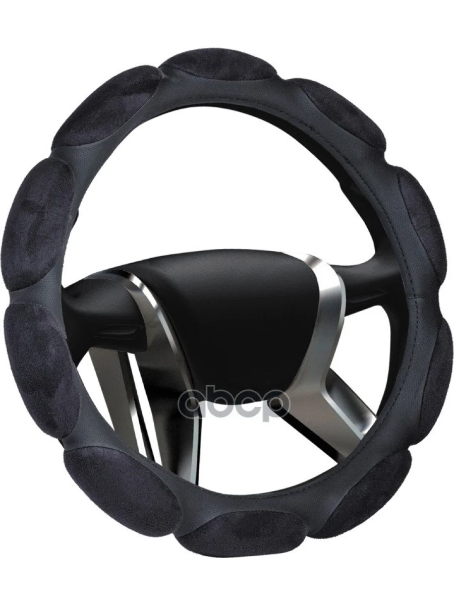 Оплетка На Руль М 37-39 См. Черный, Спонж 10 Лепестков Azard AZARD арт. ОПЛ00087  в Керчи Республика Крым
