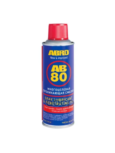 Смазка Универсальная Abro Ab 80 Проникающая (210 Мл) Аэрозоль, С Тефлоном ABRO арт. AB-80-210