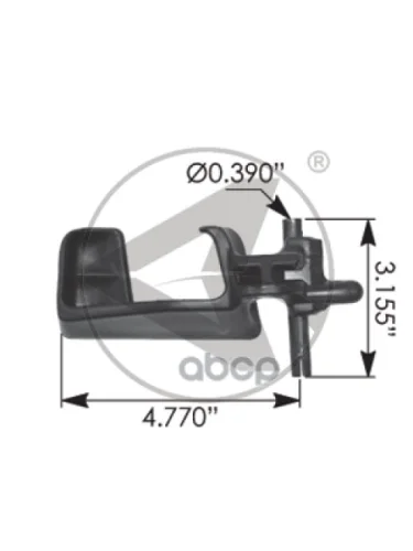 Ручка Двери Внутренняя Правая Freightliner 1839533001_Frl; 18-39533-001_Frl; 1848225001_Frl; 18-48225-001_Frl; Hlk2146_atm; A...