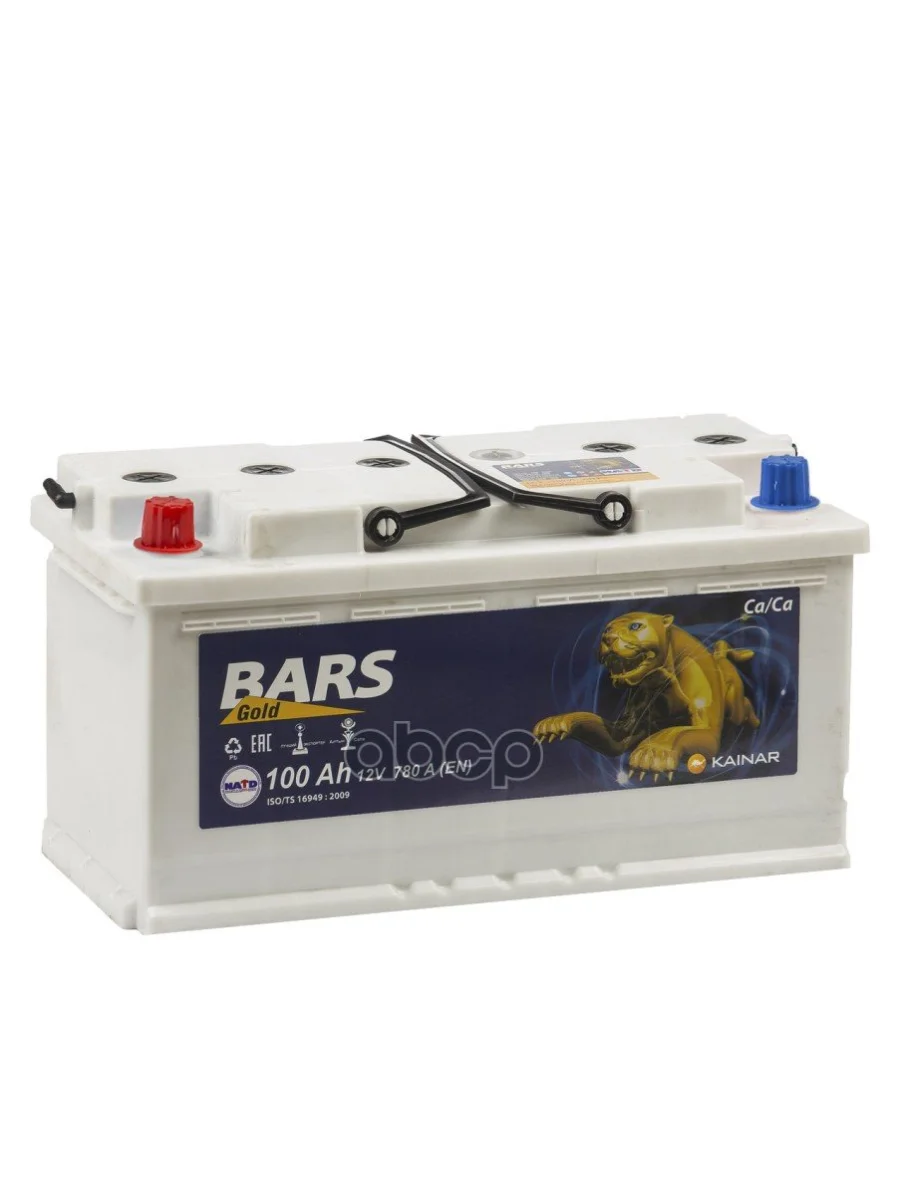 Аккумулятор 100 Bars Silver Прямая Полярность BARS арт. 6СТ-100L1  с доставкой в г. Пермь