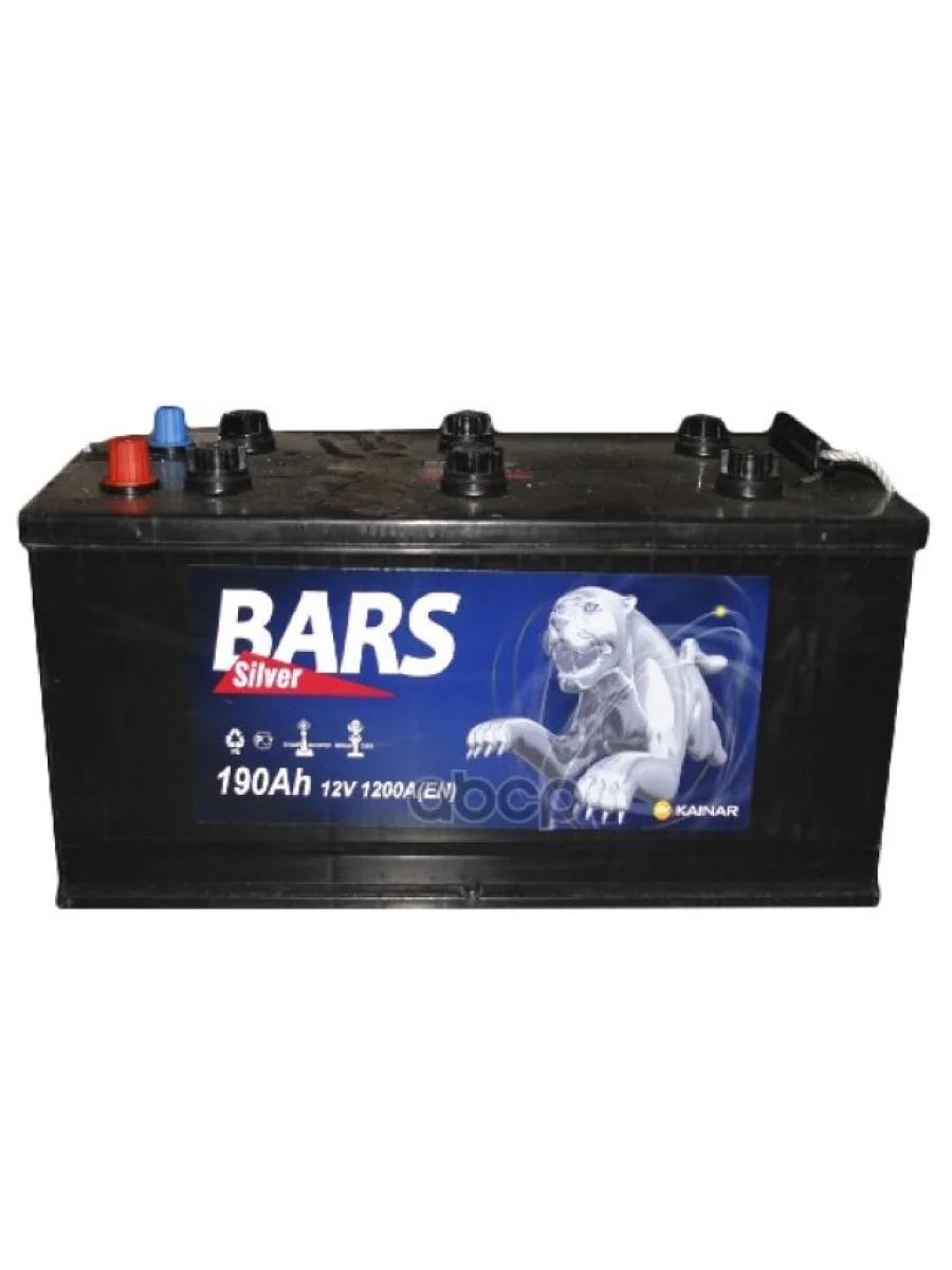 Аккумулятор 190 Bars Silver Рос. Полярность (Конус) BARS арт. 6СТ-190L1  в Самаре Самарской области