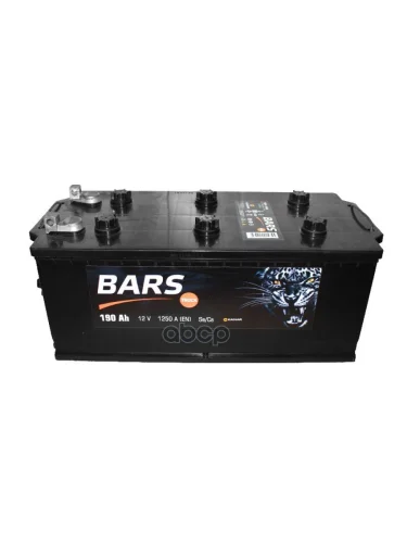Аккумулятор 190 Bars Silver Рос. Полярность (Болт) BARS арт. 6СТ-190L1 bolt