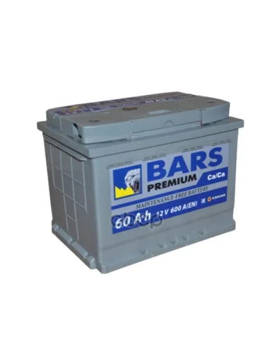 Аккумулятор  60 Bars Premium Обратная Полярность BARS арт. P 060 13 27 01 0021 07 11 0 L СС