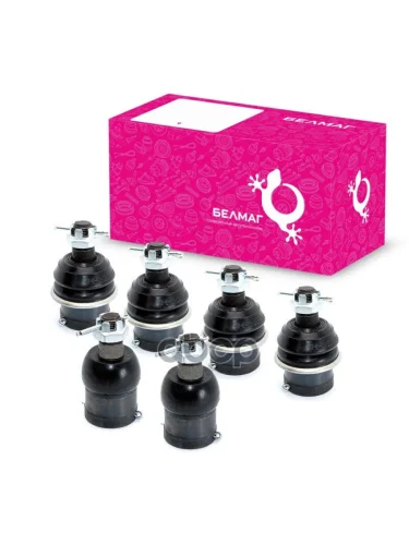 Шарнир Рулевой Трапеции Для АМ Газ 2410, 3110, 3102 Белмаг (К-Т 6 Шт) (Bm.1091) (24-3003029) BELMAG арт. BM.1091