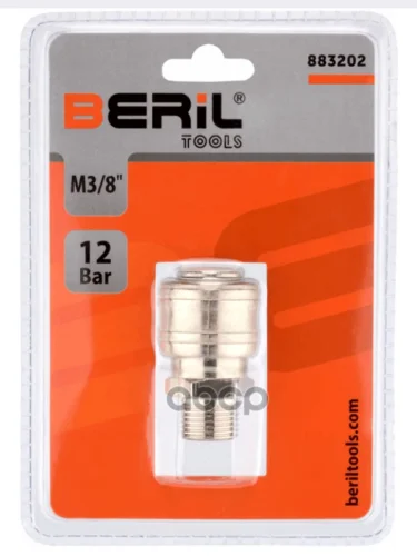 Быстросъемное Соединение (Мама) С Внешней Резьбовой Частью 38(Евро) Beril (883202) BERiL TOOLS арт. 883202