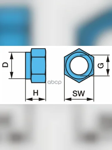 Гайка М22х2,5 Стремянки BPW арт. 0326004190
