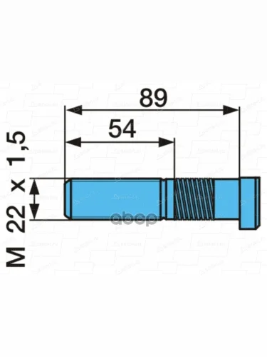 Шпилька Колесная  Bpw 03.2960329633141    017872 BPW арт. 03.296.33.14.1