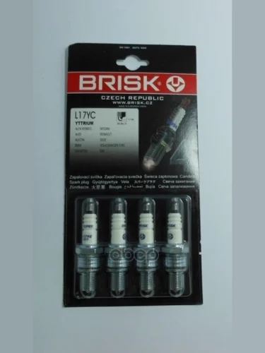Свеча Brisk L 17 Yc Для АМ Газ 3110 Дв.406 (К-Кт,4 Шт.) (L17yc) BRISK арт. L 17 YC