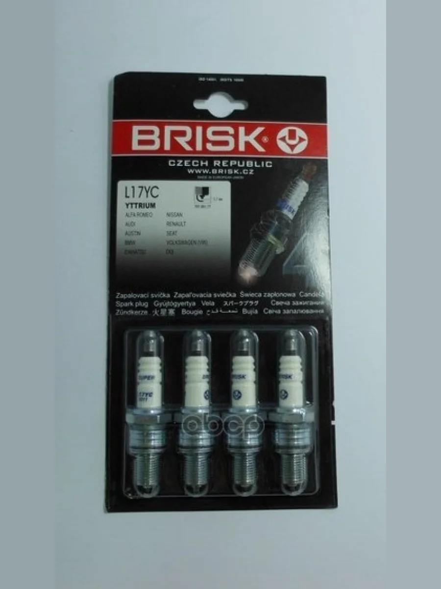 Свеча Brisk L 17 Yc Для АМ Газ 3110 Дв.406 (К-Кт,4 Шт.) (L17yc) BRISK арт. L 17 YC  в Керчи Республика Крым