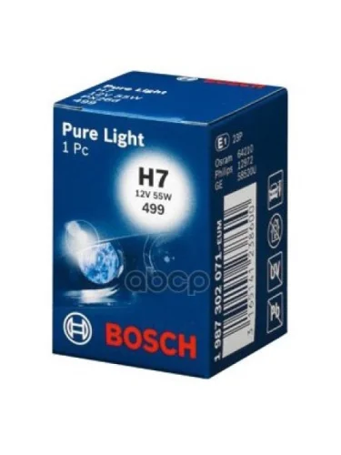Лампа Галогеновая H7 12V  55W Bosch Purelight Px26d (1987302071) Bosch арт. 1987302071