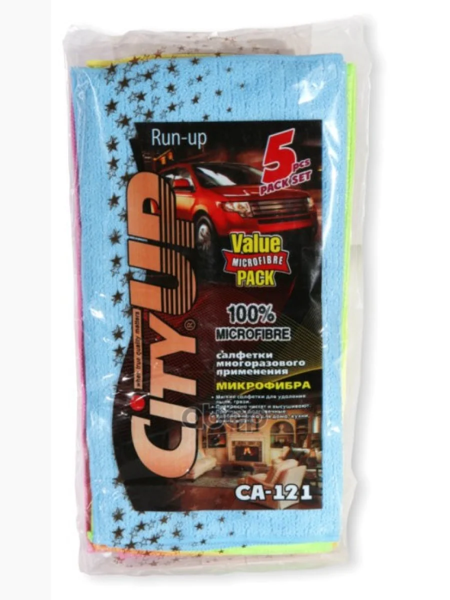 Салфетка Микрофибра City Up (30*30 См) Упак.5шт. City Up арт. CA-121  в Керчи Республика Крым