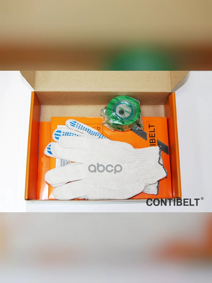 Комплект Грм Ваз 2108,2110,1118 (111 Зуб.) Ремень+Ролик+Перчатки Contibelt Contibelt арт. CB527K2  в Керчи Республика Крым