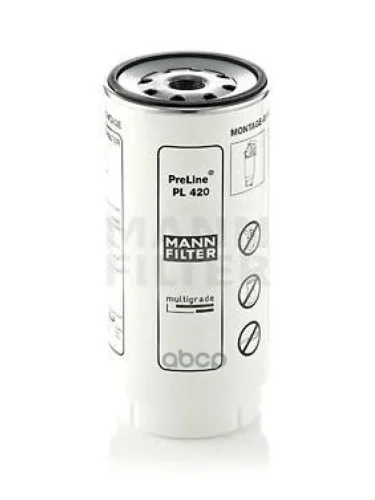 Фильтр Топливный Сепаратор 245 Дв Евро-3, Камаз ГрубОч Pl420х () Mann MANN-FILTER арт. PL420X