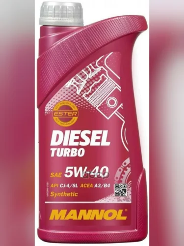 MANNOL Масло Mannol Моторное  5W-40 Diesel Turbo (  1Л) Синтетика