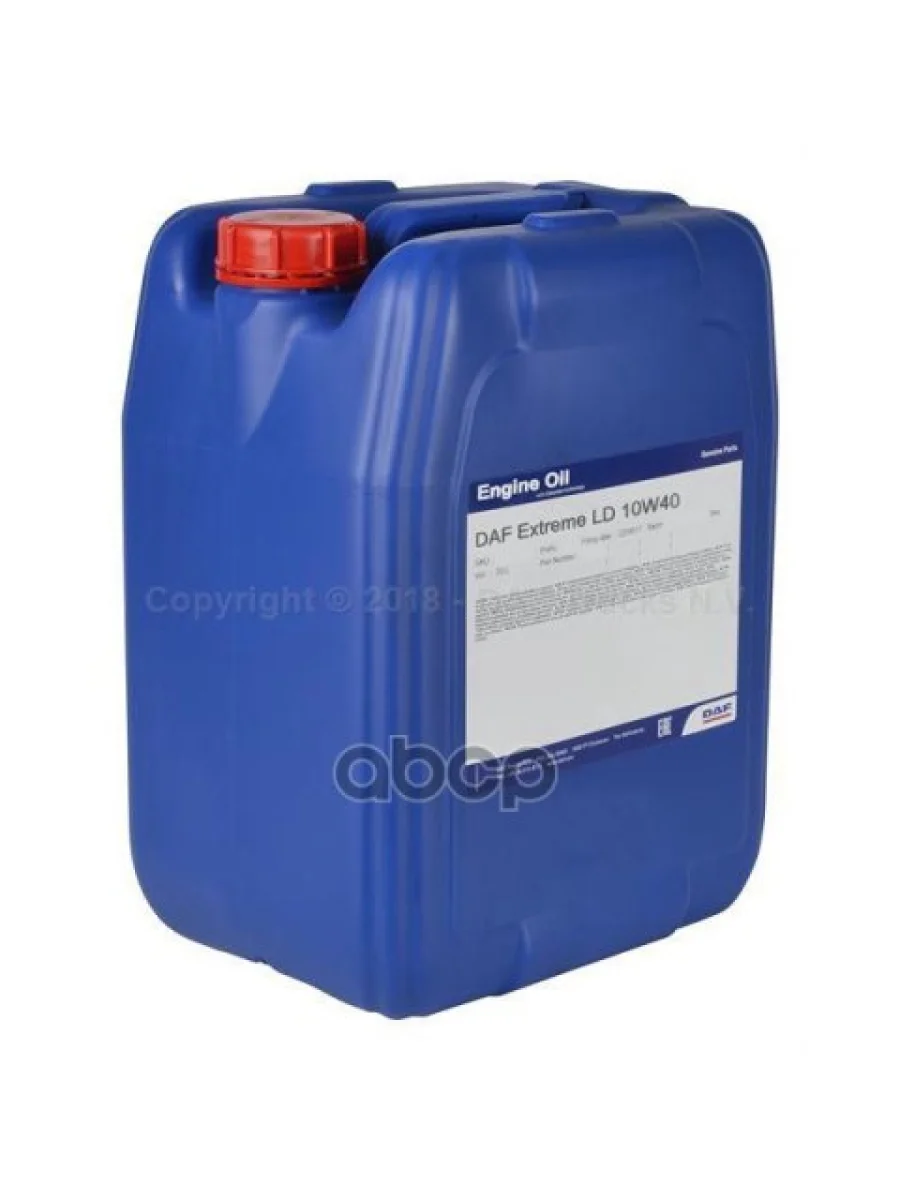 Масло Моторное Полусинтетическое Xtreme Ld 10W40 20L DAF арт. 09374XX  в Перми Пермском крае