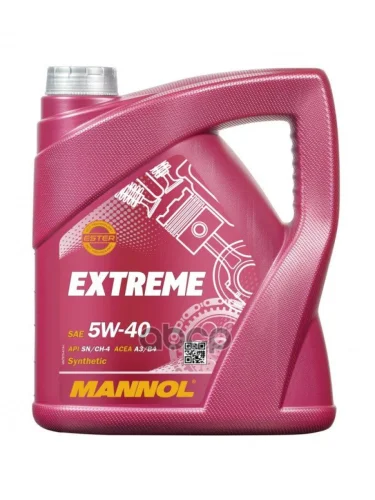 MANNOL Масло Mannol Моторное  5W-40 Extreme   (4Л) Синтетика