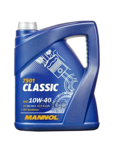 MANNOL Масло Mannol Моторное 10W-40 Classic (  5Л) Полусинтетика