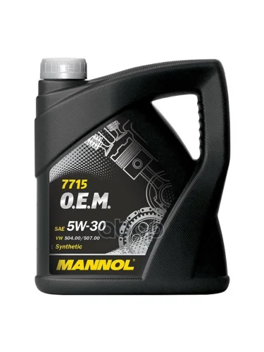 MANNOL Масло Mannol Моторное  5W-30 Longlife 504507 ( 5Л) Синтетика