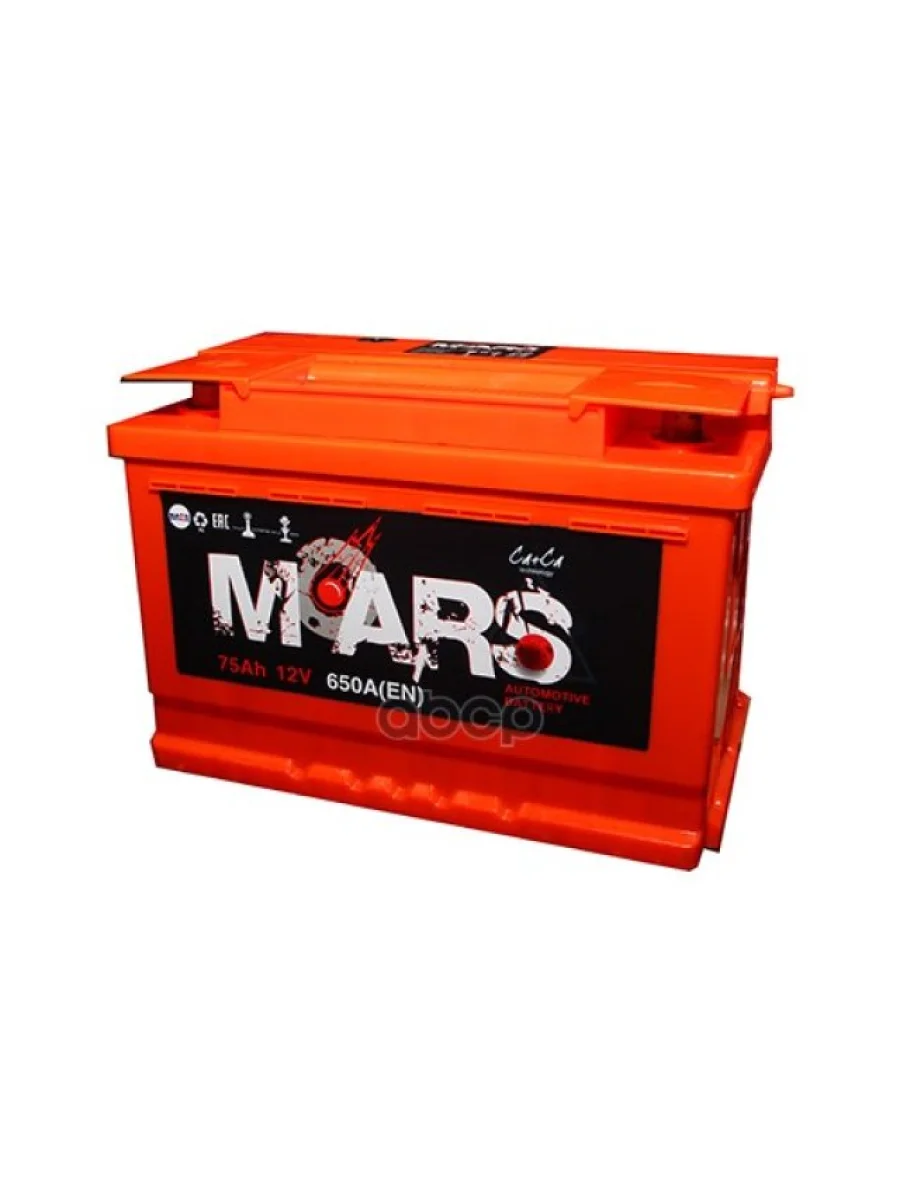 Аккумулятор  75 Mars Обратная Полярность MARS арт. 6CT-75L0  в Керчи Республика Крым