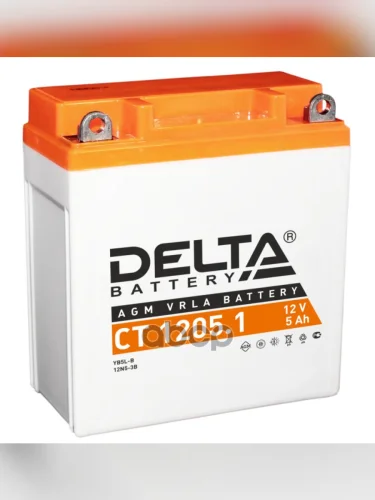 Аккумулятор  12V -  5 АЧ Delta Ct (Yb5l-B, 12N5-3B) DELTA battery арт. CT 1205.1