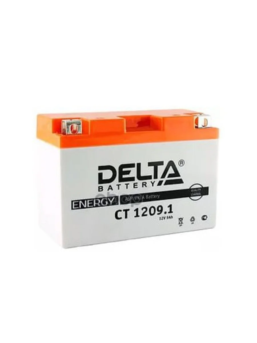 Аккумулятор  12V -  9 АЧ Delta Ct (Yt9b-Bs) DELTA battery арт. CT 1209.1  с доставкой в г. Пермь