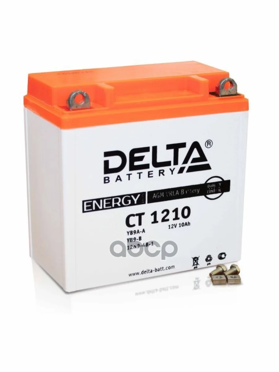 Аккумулятор  12V - 10 АЧ Delta Ct (Yb9a-A, Yb9-B) DELTA battery арт. CT 1210  с доставкой в г. Пермь