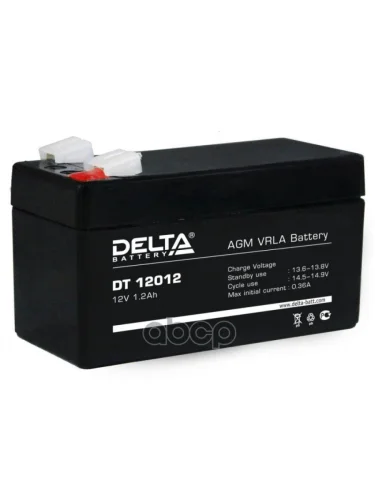 Аккумулятор  12V -  1.2 АЧ Delta Dt DELTA battery арт. DT 12012