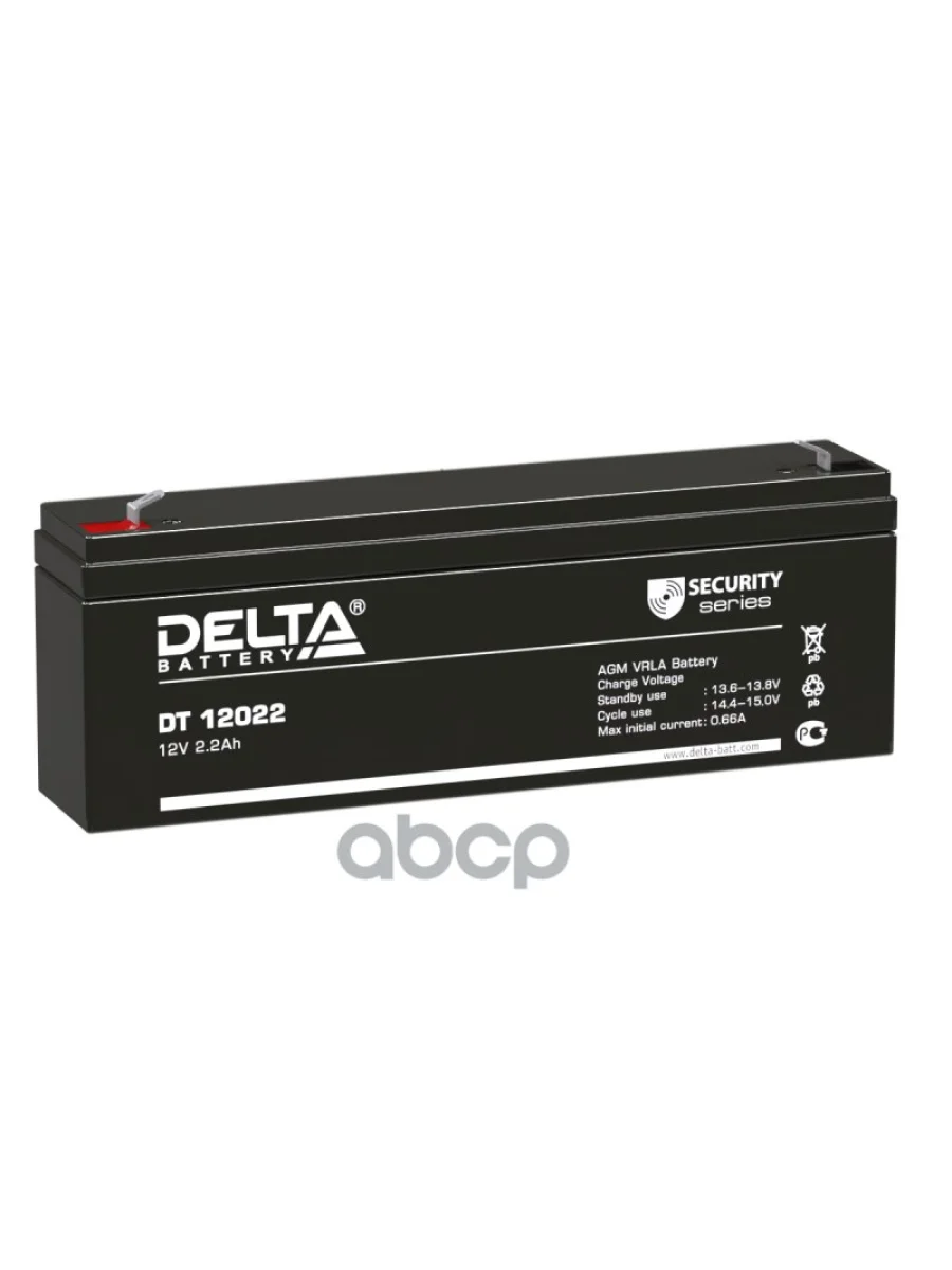 Аккумулятор  12V -  2.2 АЧ Delta Dt DELTA battery арт. DT 12022  в Перми Пермском крае