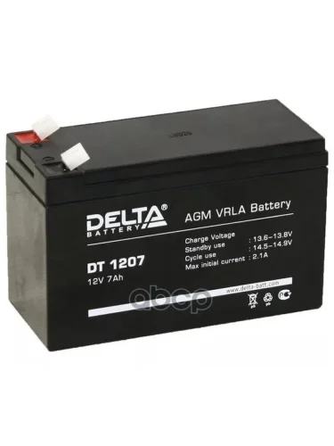 Аккумулятор  12V -  7 АЧ Delta Dt DELTA battery арт. DT 1207