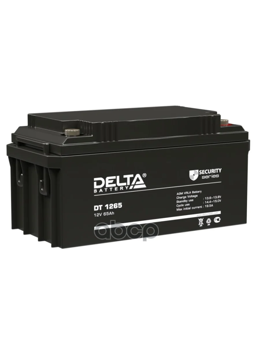 Аккумулятор  12V - 65 АЧ Delta Dt DELTA battery арт. DT 1265  в Перми Пермском крае