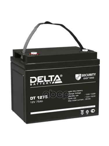 Аккумулятор  12V - 75 АЧ Delta Dt DELTA battery арт. DT 1275