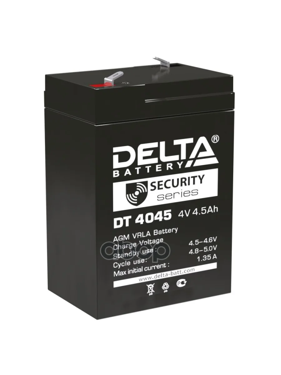 Аккумулятор   4V -  4,5  АЧ Delta Dt DELTA battery арт. DT 4045  в Керчи Республика Крым