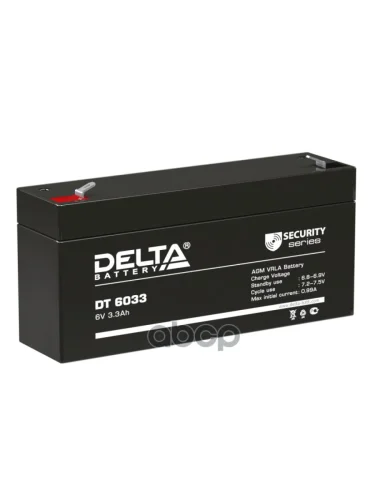 Аккумулятор   6V -  3,3 АЧ Delta Dt DELTA battery арт. DT 6033