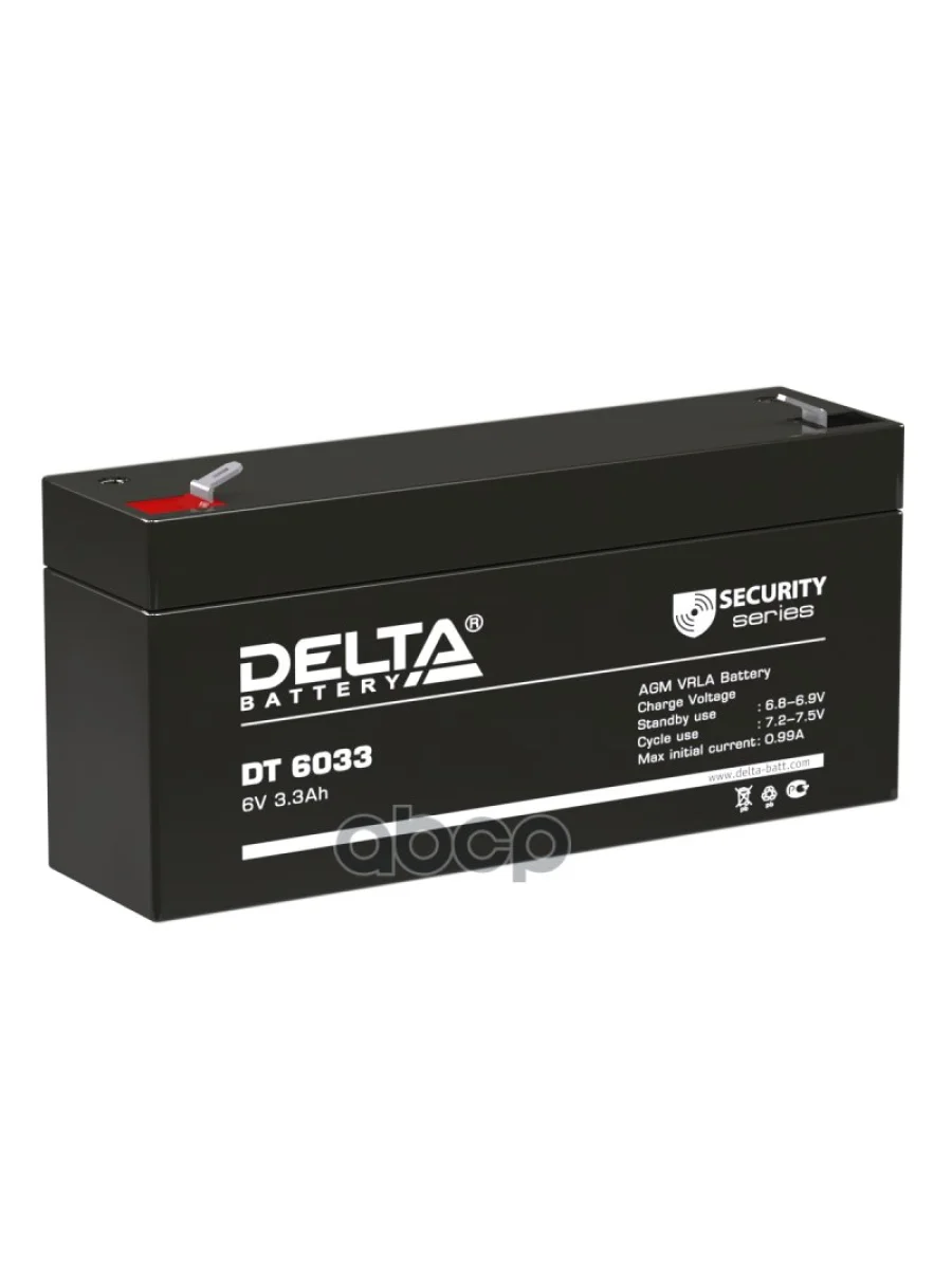 Аккумулятор   6V -  3,3 АЧ Delta Dt(125) DELTA battery арт. DT 6033(125)  в Перми Пермском крае