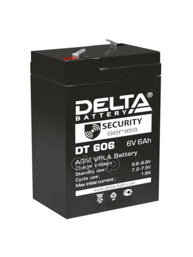Аккумулятор   6V -  6 АЧ Delta Dt DELTA battery арт. DT 606