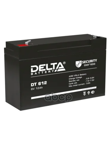 Аккумулятор   6V - 12 АЧ Delta Dt DELTA battery арт. DT 612